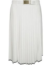 Max Mara - Jupe Mi-Longue À Design Plissé - Lyst