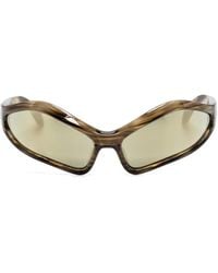 Balenciaga - Fennec Sonnenbrille mit geometrischem Gestell - Lyst