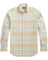 Polo Ralph Lauren - Plaid-Check Embroidered-Logo Shirt - Lyst