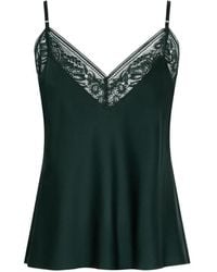 Aubade - Haut De Pyjama Midnight Whisper Bordé De Dentelle - Lyst