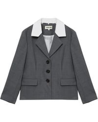 ShuShu/Tong - Contrasting-Lapels Jacket - Lyst
