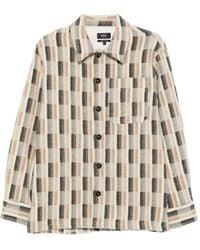 A.P.C. - Checked Wool Jacket - Lyst