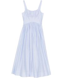 slim fit dress slacks Falling Water Gathered Midi Dress – Eastend Wardrobe main image 0