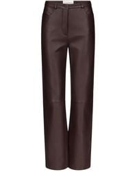 Loulou de Saison - Cobe Leather Trousers - Lyst