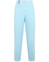 Peserico - Welt-Pockets High-Waisted Trousers - Lyst