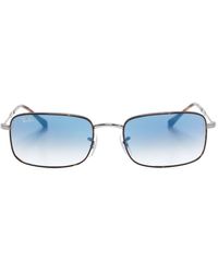 Ray-Ban - Rectangular Gradient Metal Sunglasses - Lyst