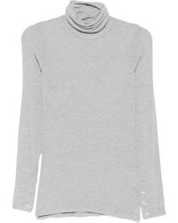 SOLOTRE - Button-Cuff Roll-Neck Sweater - Lyst