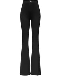 Area - High Waist Flared Broek Met Studs - Lyst