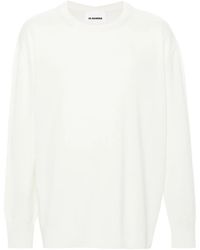 Jil Sander - Pull En Maille Fine Nervurée - Lyst