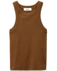 Ba&sh - Cynda Ribgebreide Top Met Racerback - Lyst