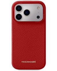 Maison De Sabre - Leather Iphone 18 Pro Phone Case - Lyst
