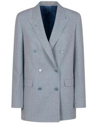Tagliatore - Double-Breasted Blazer - Lyst