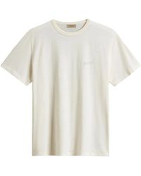 Woolrich - T-Shirt Met Geborduurd Logo - Lyst
