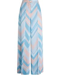 Liu Jo - Palazzo Broek Met Chevron Print - Lyst