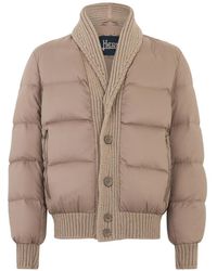 Herno - Shawl-Collar Padded Jacket - Lyst