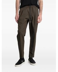 Low Brand - Tokyo Drawstring-Waist Pleated Trousers - Lyst