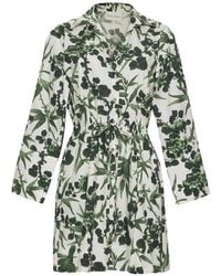 Cara Cara - Henry Drawstring Floral-Print Mini Dress - Lyst