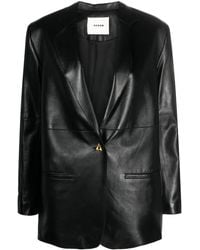 Aeron - Mercedes Leather Blazer - Lyst