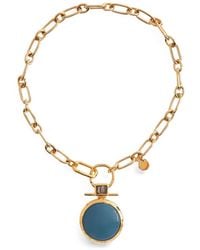 La DoubleJ - Shen Loop Enamel-Pendant Necklace - Lyst
