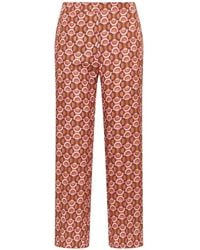 Maliparmi - Chain-Print Bootcut Trousers - Lyst