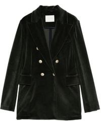 Circolo 1901 - Velvet Double-Breasted Jacket - Lyst