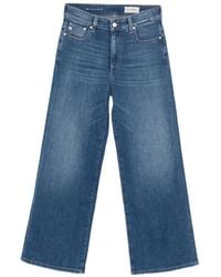 AG Jeans - Saige Wide Leg Crop Jeans - Lyst