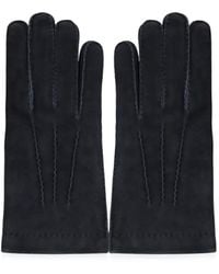 Moorer - Suede-Finish Topstitched Gloves - Lyst