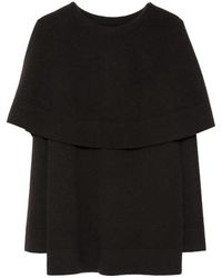 Lisa Yang - Jaylani Cape-Overlay Cashmere Sweater - Lyst