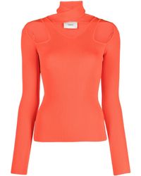 Coperni - Cut-out Ribbed-knit Top - Lyst