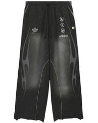 HELLSTAR - X Adidas Flame-Print Wide-Leg Track Pants - Lyst