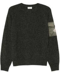 Moncler - Crew Neck Patch Pocket Sweater - Lyst
