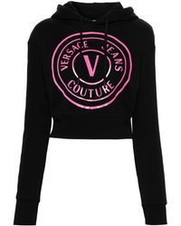 Versace Jeans Couture - クロップド パーカー - Lyst