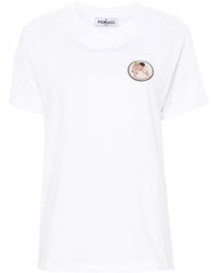 Fiorucci - Logo-appliqué Cotton T-shirt - Lyst