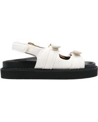 Isabel Marant - Touch-Strap Logo Embossed Sandals - Lyst