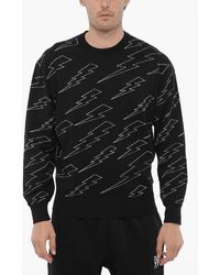 Neil Barrett - Thunderbolt-Embroidered Sweater - Lyst