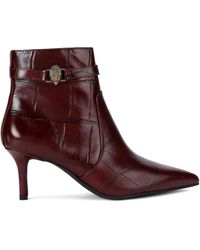 Kurt Geiger - Bottines Kensington 65 Mm À Effet Peau De Crocodile - Lyst