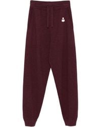 Isabel Marant - Embroidered Logo Drawstring Track Pants - Lyst