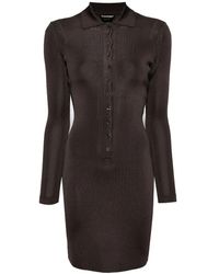 Tom Ford - Geribbelde Mini-Jurk - Lyst