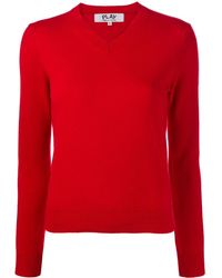 COMME DES GARÇONS PLAY - Classic Knit Sweater - Lyst