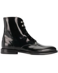 SCAROSSO - Eva Lace-Up Boots - Lyst