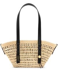 Loewe - Braid Small Rafia Tote - Lyst