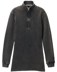 Alexander Wang - Half-Zip Mini Dress - Lyst