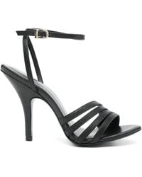 Patrizia Pepe - 100Mm Leather Sandals - Lyst