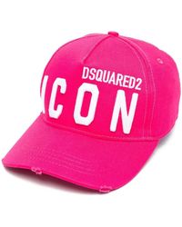 DSquared² - Icon Embroidered-Logo Baseball Cap - Lyst