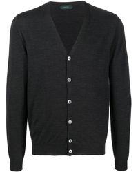Zanone - Button-up Knitted Cardigan - Lyst
