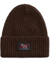 Woolrich - Gerippte Beanie Mit Logo-Patch - Lyst