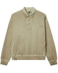 Izzue - Logo-Embroidered Corduroy-Collar Sweatshirt - Lyst
