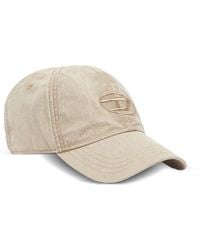 DIESEL - Baseball Cap With Embroidered Oval D - Lyst