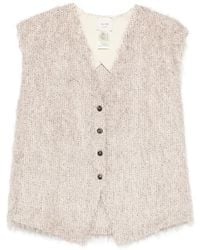Alysi - Button V-Neck Tank Top - Lyst