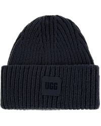 UGG - Berretto A Coste Con Applicazione - Lyst